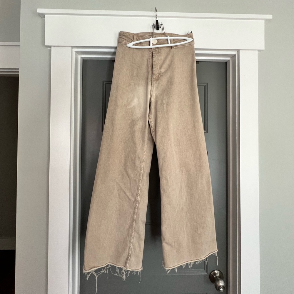 Zara Flared Khaki Pants